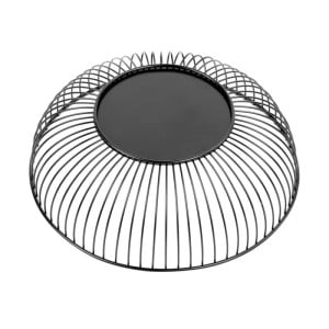Panier de Présentation Rond Métallique Noir Ø 285 mm - Olympia