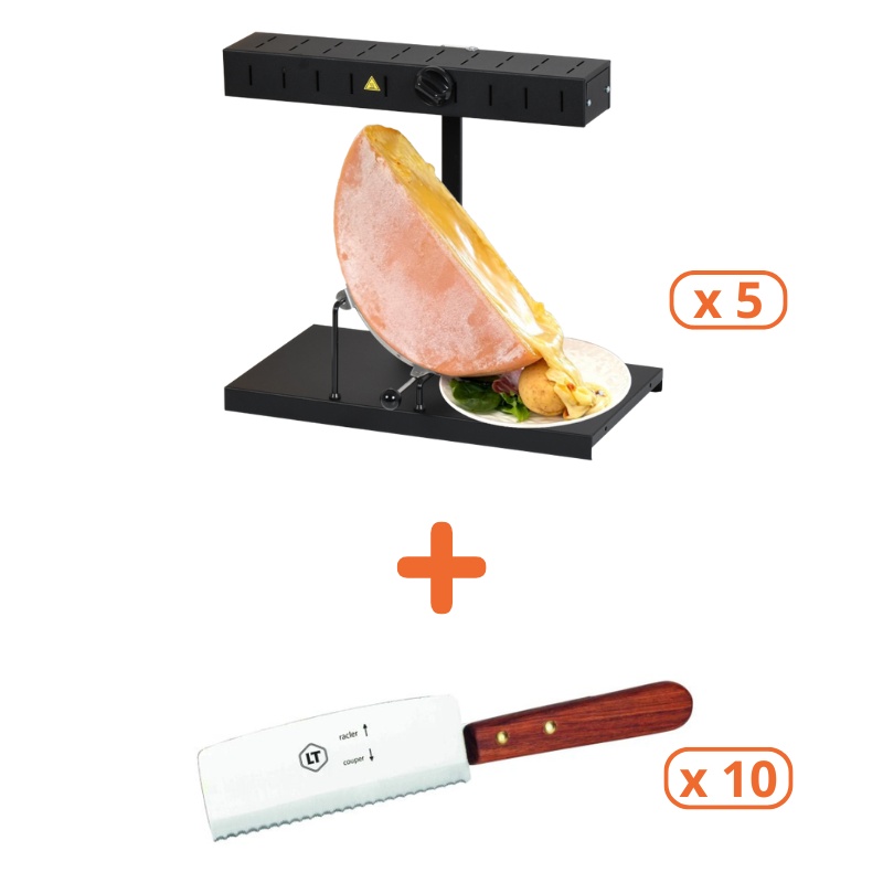 Συσκευές Raclette Alpage Basalte και Μαχαίρια- Tellier