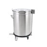 Κάδος Απορριμμάτων Inox με Πεντάλ - 100 L - Dynasteel