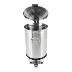 Κάδος Απορριμμάτων Inox με Πεντάλ - 100 L - Dynasteel