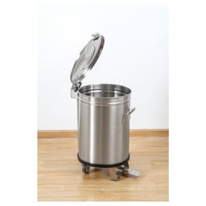 Κάδος Απορριμμάτων Inox με Πεντάλ - 100 L - Dynasteel