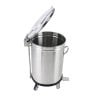Κάδος Απορριμμάτων Inox με Πεντάλ - 100 L - Dynasteel