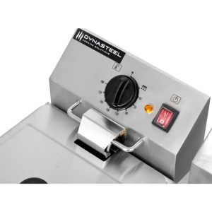 Επαγγελματική Φριτέζα 2 x 8 L με Αποστράγγιση - Dynasteel