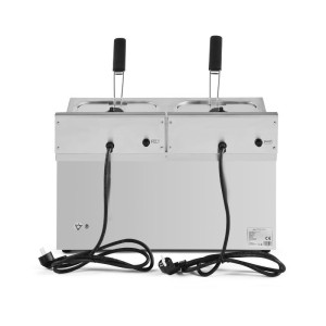 Επαγγελματική Φριτέζα Premium 2 x 8 L με Αποστράγγιση - Dynasteel