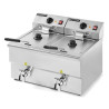 Professional Premium Deep Fryer 2 x 8 L with Drain - Dynasteel