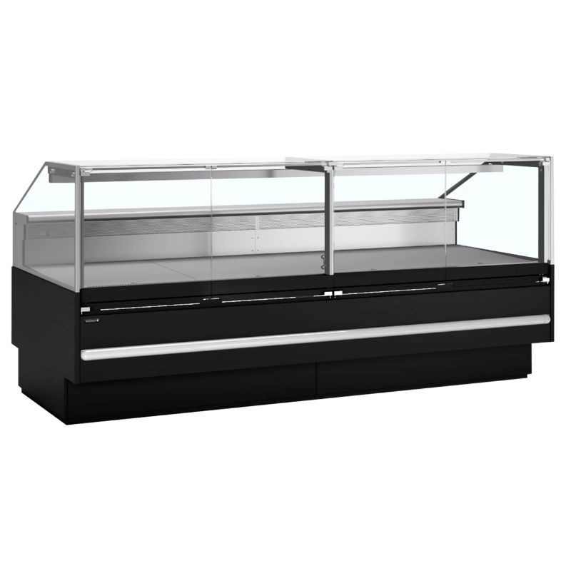 Vitrine Réfrigérée de Supermarché Noir - 627 L - TEFCOLD Vitrine Réfrigérée de Supermarché Noir - 627 L - TEFCOLD