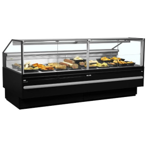 Μαύρη Ψυγείο Βιτρίνα Σούπερ Μάρκετ - 627 L - TEFCOLD