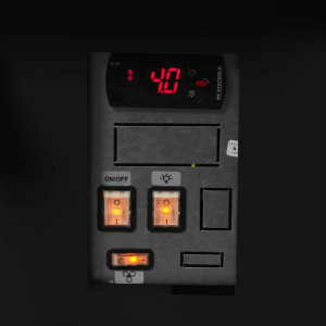 Μαύρη Ψυγείο Βιτρίνα Σούπερ Μάρκετ - 627 L - TEFCOLD