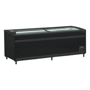 Ψυγείο Καταψύκτης Καμπυλωτό Γυάλινο Καπάκι - Μαύρο - 584 L - TEFCOLD