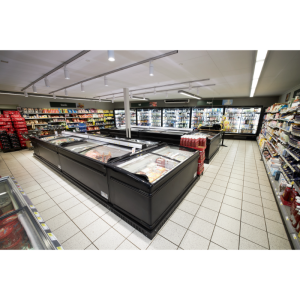 Ψυγείο Καταψύκτης Καμπυλωτό Γυάλινο Καπάκι - Μαύρο - 584 L - TEFCOLD