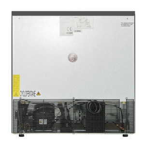 Πίσω Μπαρ Ψυγείο 2 Γυάλινες Πόρτες - Μαύρο Εσωτερικό Dynasteel