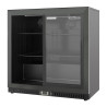 Refrigerated Back Bar 2 Glass Doors - Black Interior Dynasteel