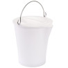 Seau 12L Bec Verseur Inox Blanc - Gilac