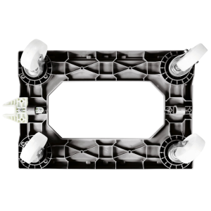 Βάση με Ρόδες 4 Περιστρεφόμενες Ρόδες - Χάλυβας - Μαύρο