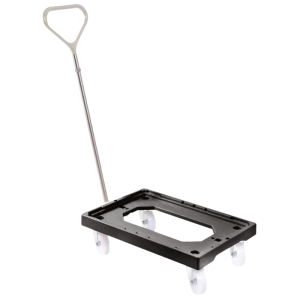 Βάση με Ρόδες 4 Περιστρεφόμενες Ρόδες - Χάλυβας - Μαύρο