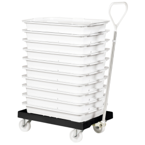 Βάση με Ρόδες 4 Περιστρεφόμενες Ρόδες - Χάλυβας - Μαύρο