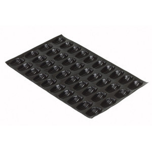 Madeleine Mold - 40 Imprints - 78 x 47 mm - Matfer