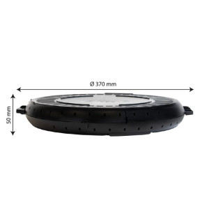 Reusable Round Box - Ø 330 mm - Black - Set of 10 - Gilac