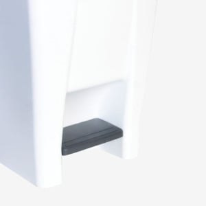 Κάδος με Πεντάλ με Κόκκινο Καπάκι και Ροδάκια - 80 L - Gilac