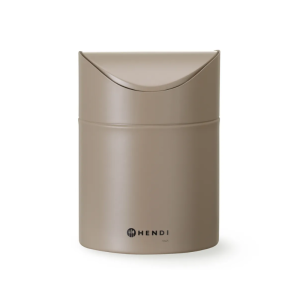 Κάδος Απορριμμάτων Τραπεζιού με Ανακλινόμενο Καπάκι - Μπεζ - HENDI