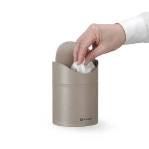 Κάδος Απορριμμάτων Τραπεζιού με Ανακλινόμενο Καπάκι - Μπεζ - HENDI