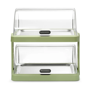 UNIQ Sliding Lid Buffet Display Case - 2 Trays - Green - HENDI
