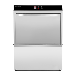 Professional Dishwasher with Rinse Aid and Detergent Dispenser and Drain Pump - 50 x 50 cm - Dynasteel