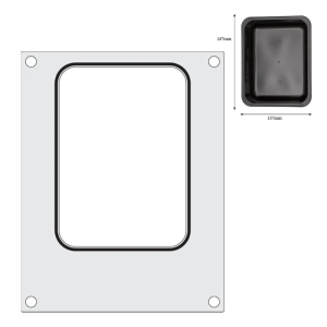 Μήτρα Σφράγισης για Χειροκίνητη Σφραγιστική Μηχανή - 187 x 137 mm - HENDI