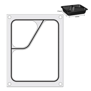 Μήτρα Σφράγισης Colt για Χειροκίνητη Σφραγιστική - 2 Διαμερίσματα - HENDI