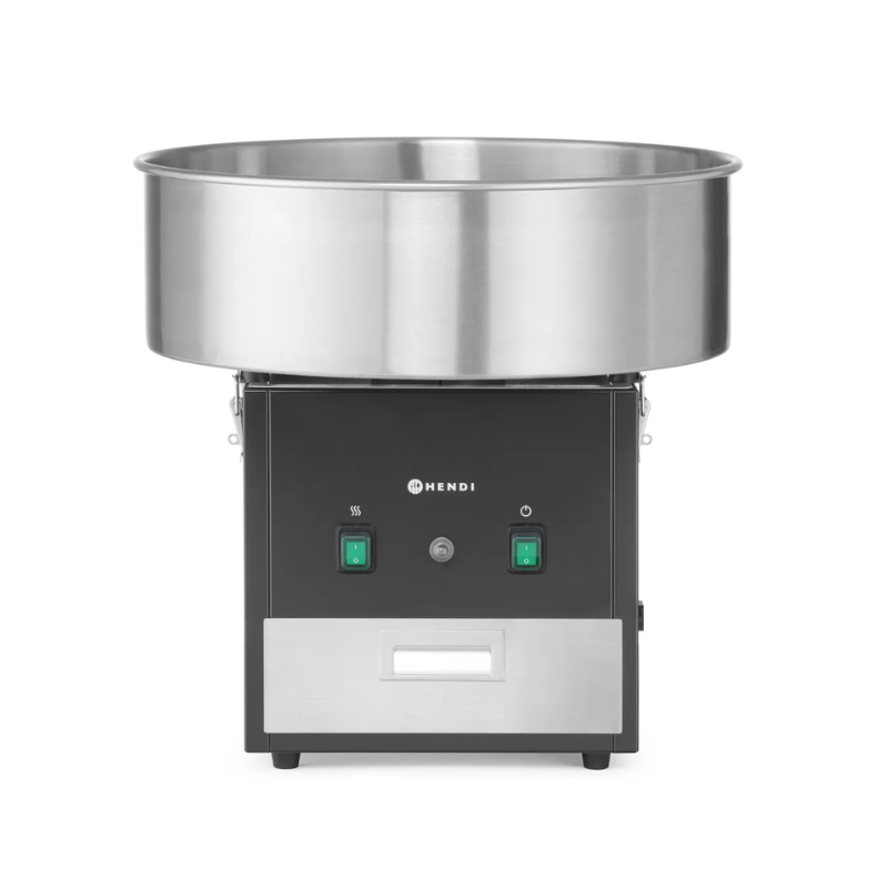 Μηχανή για Μαλλί της Γριάς από Ανοξείδωτο Ατσάλι - Μαύρο - HENDI
