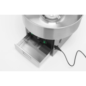 Μηχανή για Μαλλί της Γριάς από Ανοξείδωτο Ατσάλι - Μαύρο - HENDI