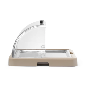 Βιτρίνα Μπουφέ με Συρόμενο Κάλυμμα UNIQ - Μπεζ - HENDI