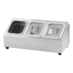 Εκθετήριο για 3 Δοχεία GN 1/6 - Π 150 mm - Stalgast