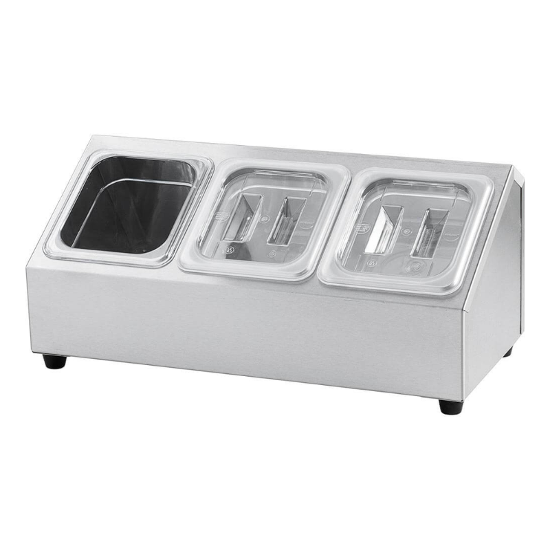 Εκθετήριο για 3 Δοχεία GN 1/6 - Π 150 mm - Stalgast