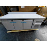 3-Door Refrigerated Table GN1/1 - Depth 700 with Backsplash - Dynasteel