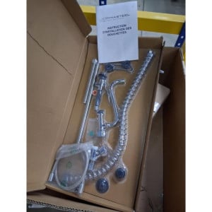 Douchette Vaisselle avec Mitigeur Monotrou avec Col de Cygne - Dynasteel