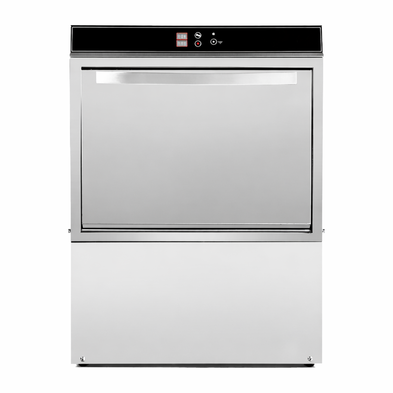 Επαγγελματικό Πλυντήριο Πιάτων με Δοσομετρητή Υγρού Ξεπλύματος και Απορρυπαντικού και Αντλία Αποστράγγισης - 50 x 50 cm - Dynast