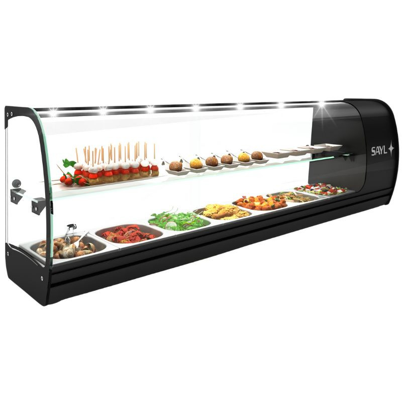 Vitrine à Sushi et Tapas - SLIM Tapas - GN 1/6 - SAYL