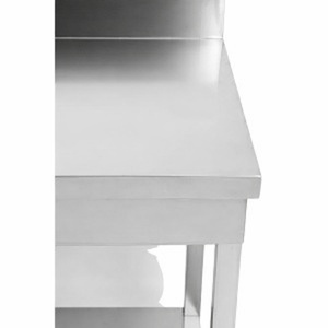 Τραπέζι Inox Dynasteel: Βάθος 700 mm, Μήκος 800 mm