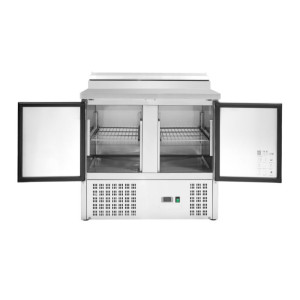 Star Refrigerated Saladette - 2 Doors with Opening Top