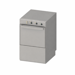 Επαγγελματικό Πλυντήριο Πιάτων με Δοσομετρητή Υγρού Ξεπλύματος και Απορρυπαντικού - 40 x 40 εκ. - Dynasteel