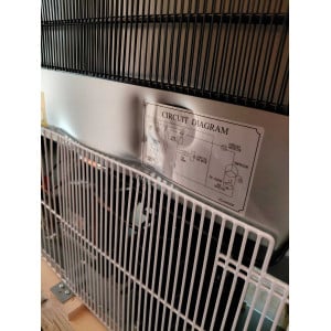 Θετική Ψυγείο Ντουλάπα από Ανοξείδωτο Ατσάλι - 600 L - Polar