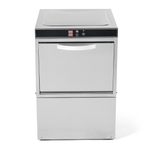 Professional Glass Washer with Rinse Aid and Detergent Dispenser - 40 x 40 cm - Dynasteel