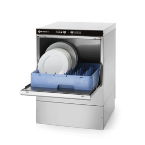 Lave-Vaisselle 3600 W - Doseur de Liquides - Pompe de Vidange - 50 x 50 cm - HENDI