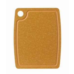 Πλάκα Κοπής - Καφέ Ξυλοΐνες - 370 x 275 mm - HENDI