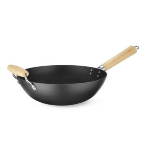 Wok avec Manche en Bois - ø 110 mm - HENDI