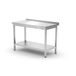 Επιτοίχιο Τραπέζι Profi Line με Ράφι - Μ 1200 x Π 600 mm - HENDI