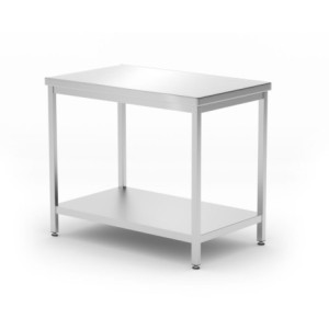 Profi Line Central Table with Shelf - L 1000 x D 600 mm - HENDI