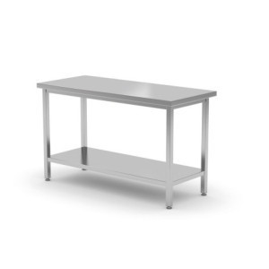 Κεντρικό Τραπέζι Profi Line με Ράφι - Μ 1400 x Π 600 mm - HENDI