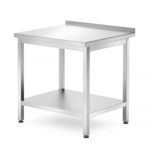 Table de Travail Murale Profi Line avec Étagère - P 700 x L 800 mm - HENDI